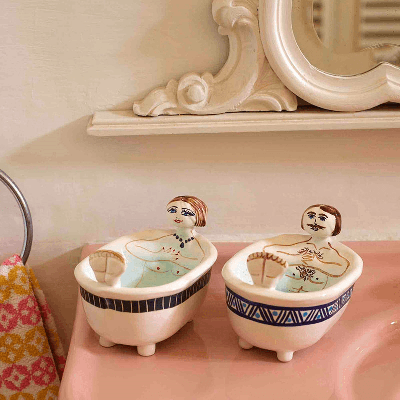 Michelangelo Bath Soap Dish, Multi