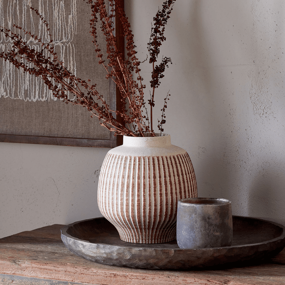 Perola Reactive Glaze Decorative Vase