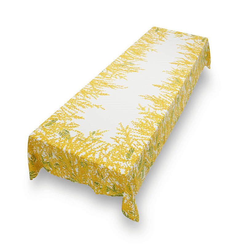 Mimose Linen Tablecloth, Yellow