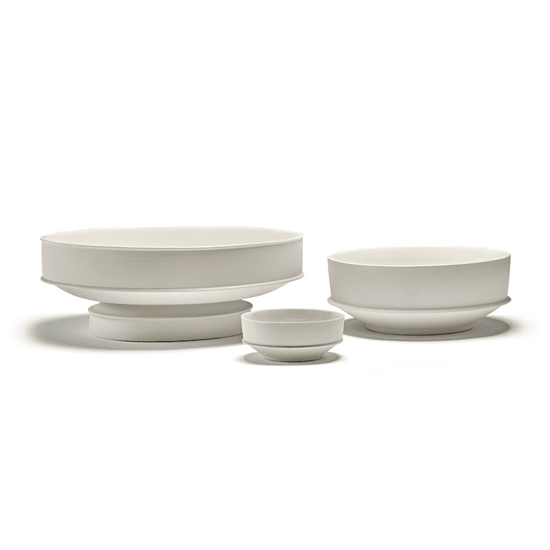 Dune Raised Bowl, Alabaster