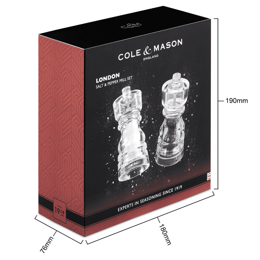London Salt & Pepper Mill Set
