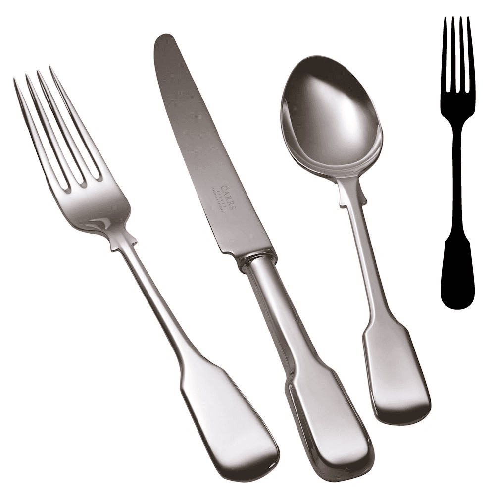 Plain Fiddle Table Fork, Silver Plate