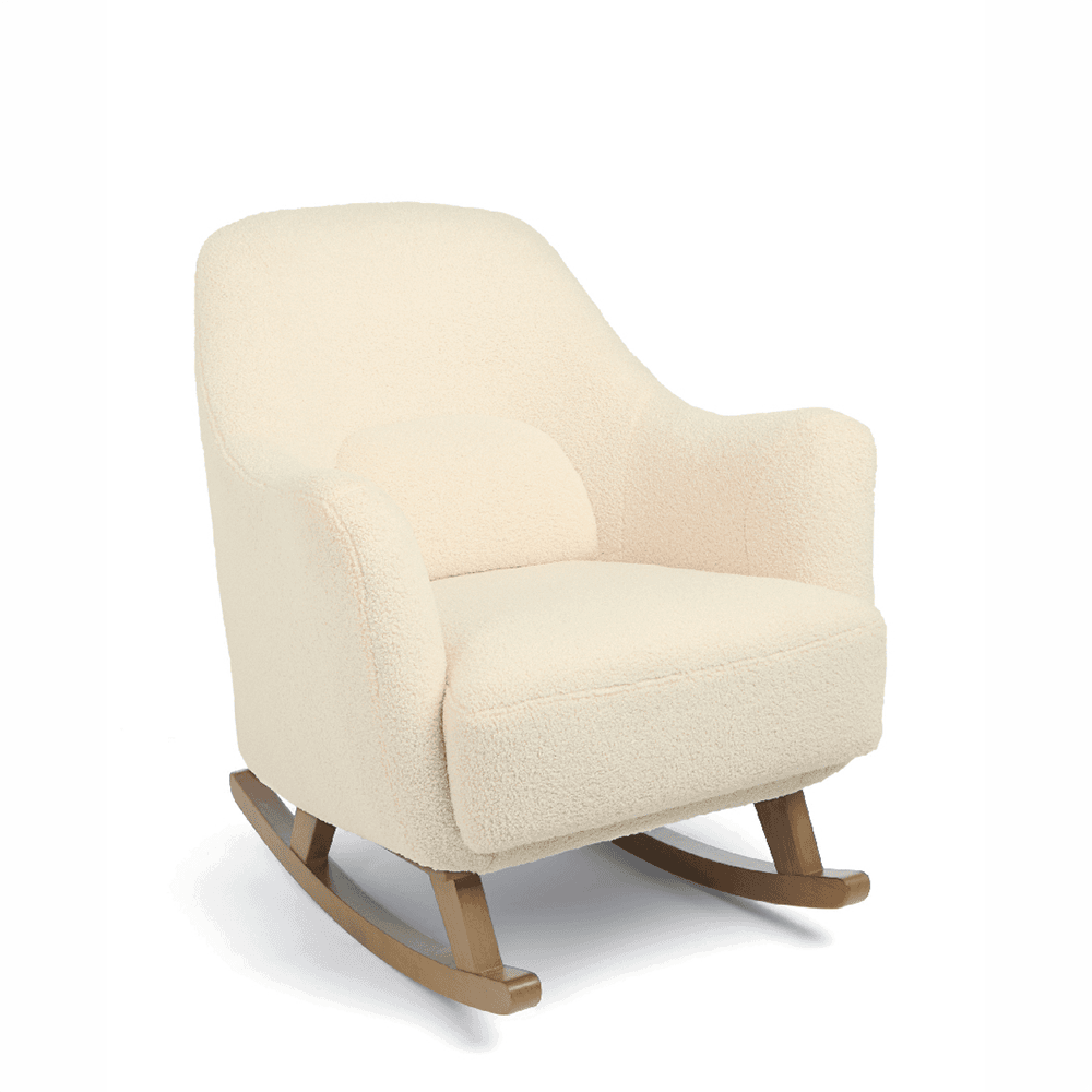 Penrose Nursing Chair & Footstool, Off White Boucle