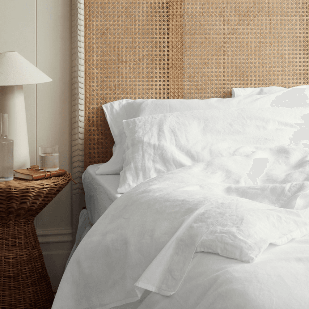 Cotton Linen Mix Pair of Pillowcases