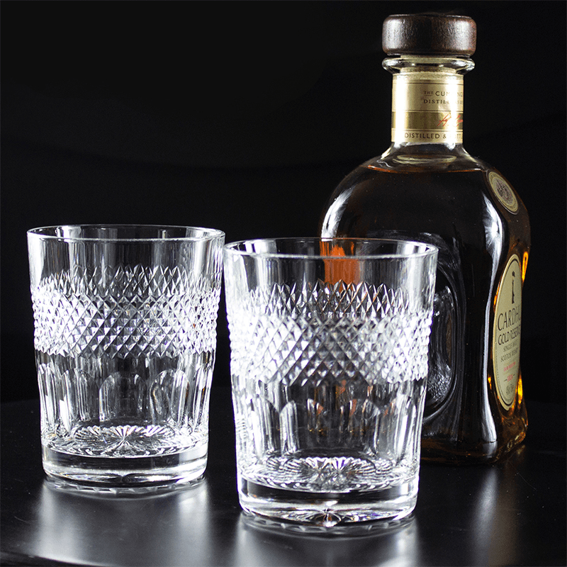 Diamonds Set of 2 Tumblers, Clear