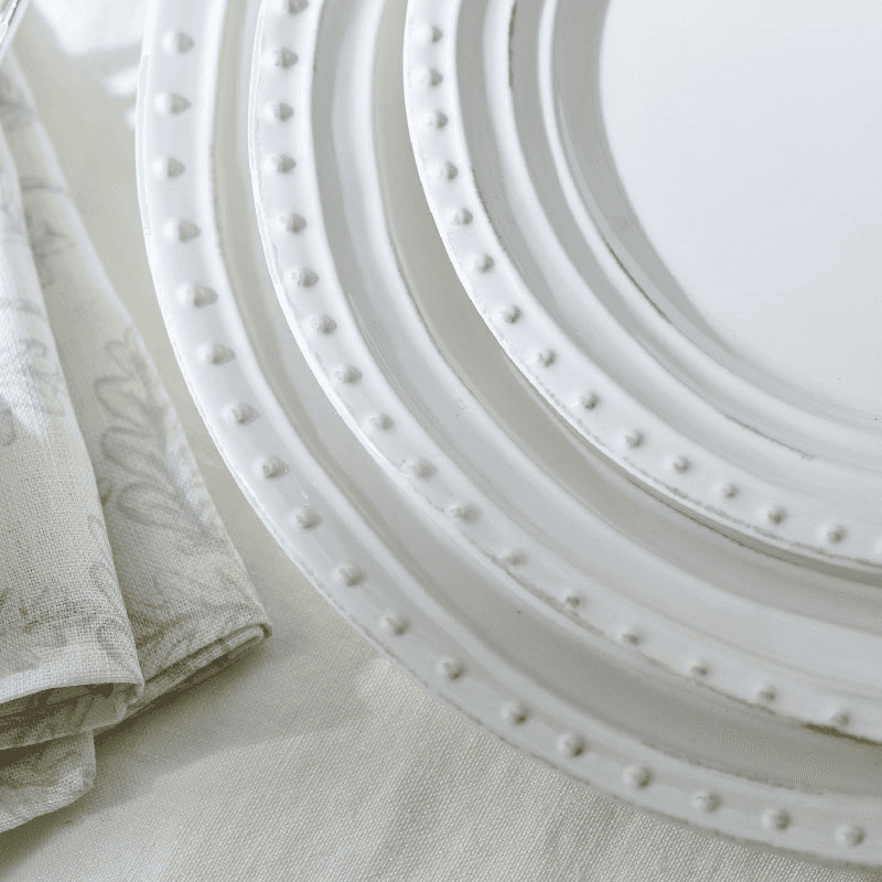Bowsley Set of 6 Dinner Plates, White