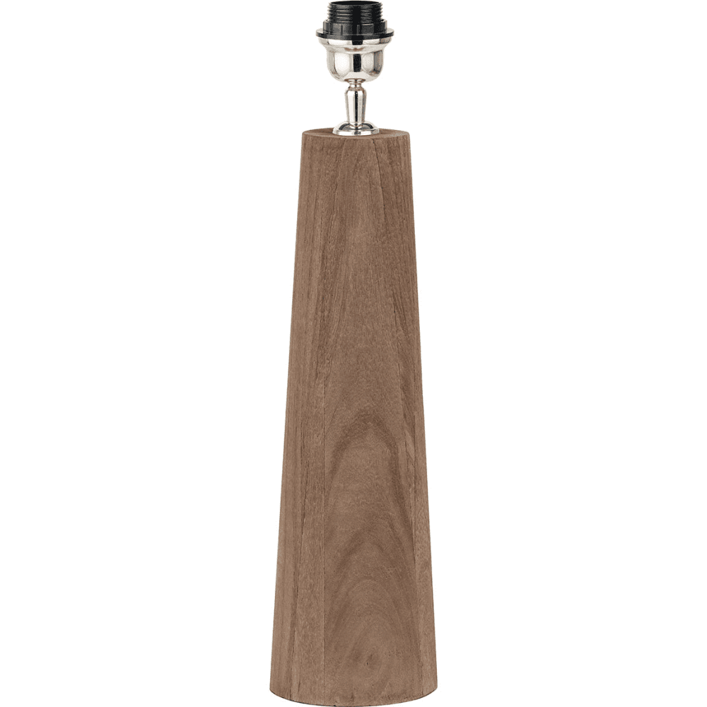Esha Conical Wood Table Lamp & Rouen Cylinder Lampshade