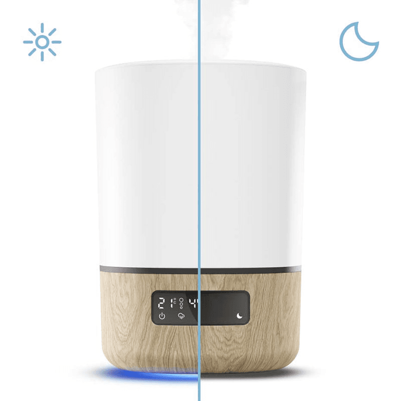Breathe Electric Humidifier, White/ Natural