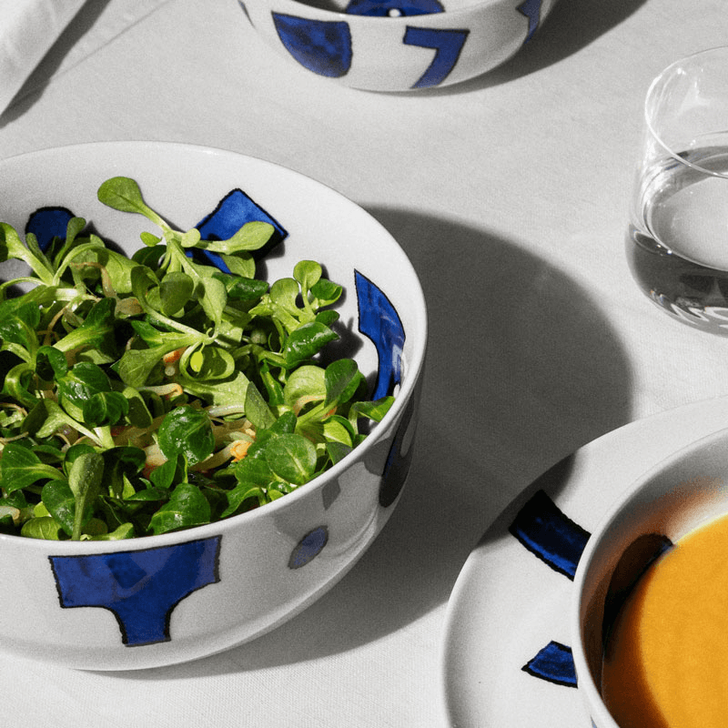 Itsumo Yunoki Salad Bowl, Blue
