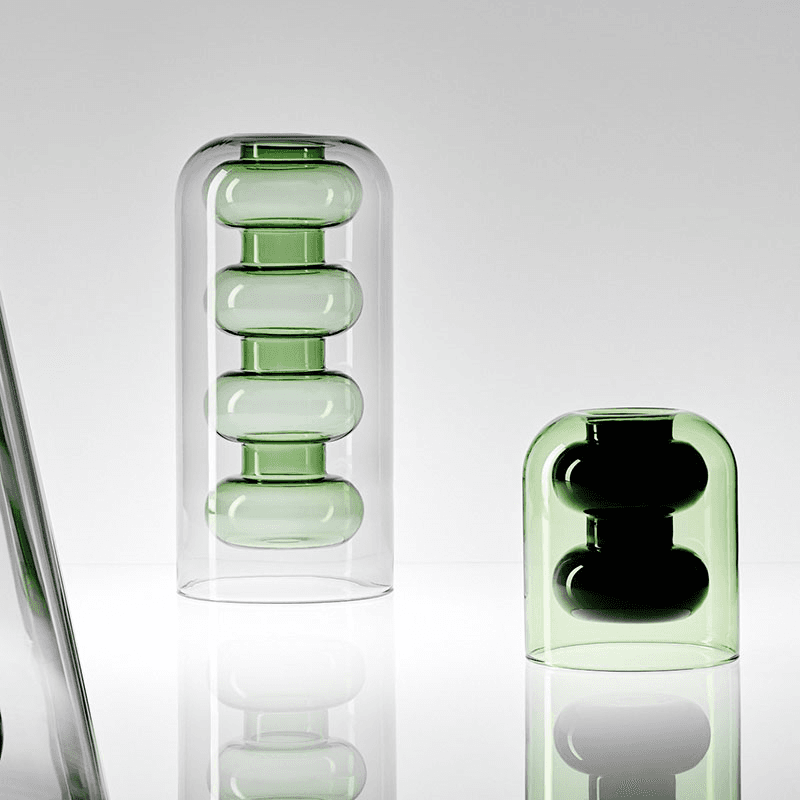 Bump Tall Vase, Green