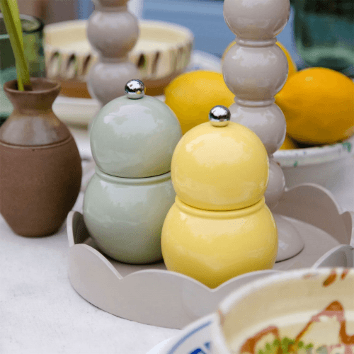 Image showing the Lacquered Chubby Salt or Pepper Mill product.