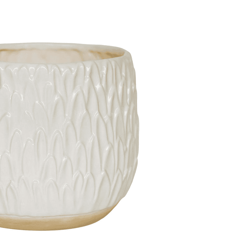 Arles Leaf Embossed Planter