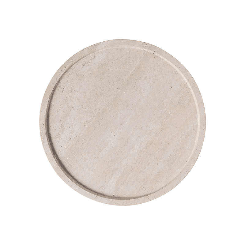 Manufacture Travertine Serving platter, Beige
