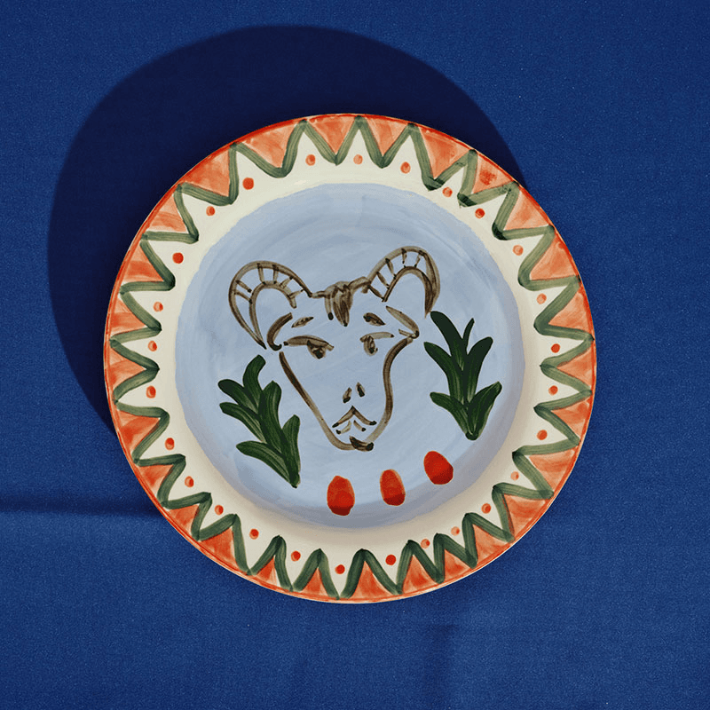 Santiago de Borja by Shurleey Set of 2 Dinner Plates, 03 The Lovers