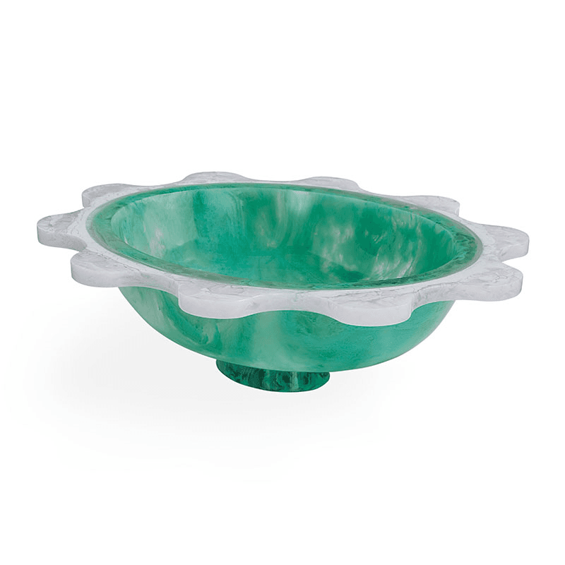 Mustique Ripple Bowl, Teal
