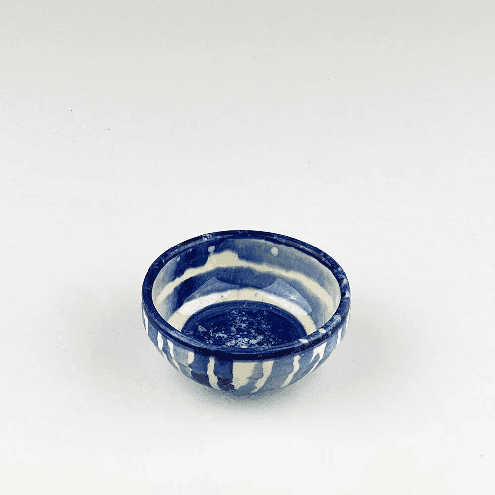 Stripe Dip Bowl, Blue