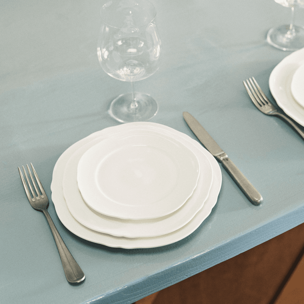 Silhouette by Sergio Herman Set of 4 Dinner Plates, White