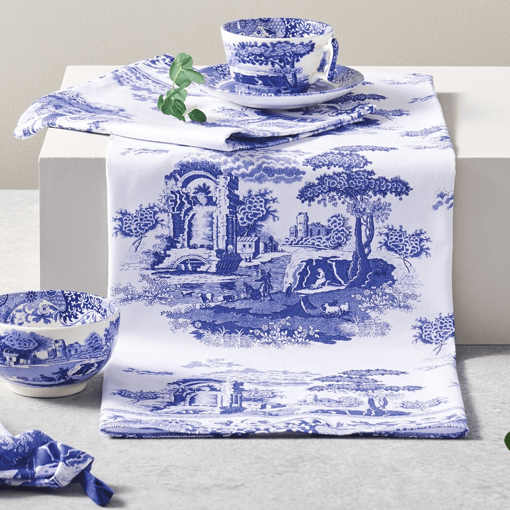 Blue Italian Pimpernel Tea Towel
