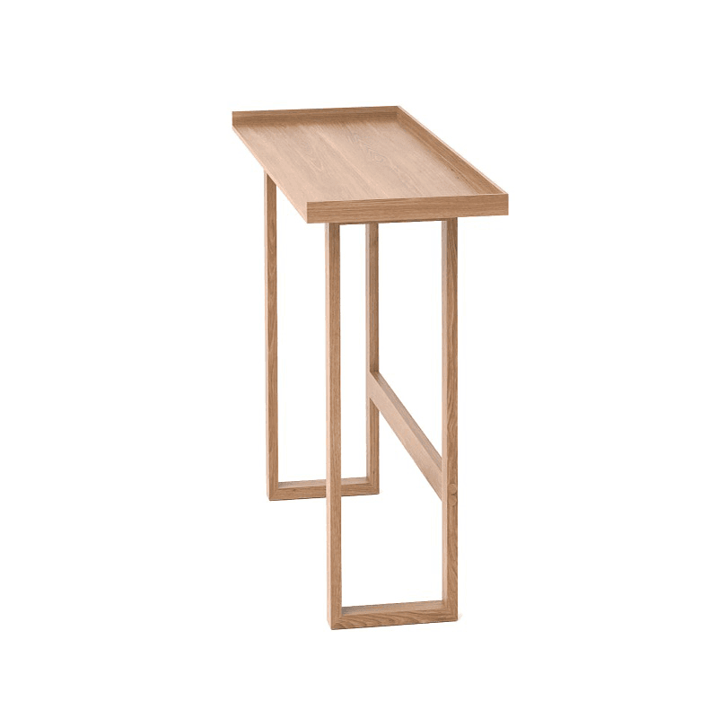 Slim Laptop Writing Table, Oak