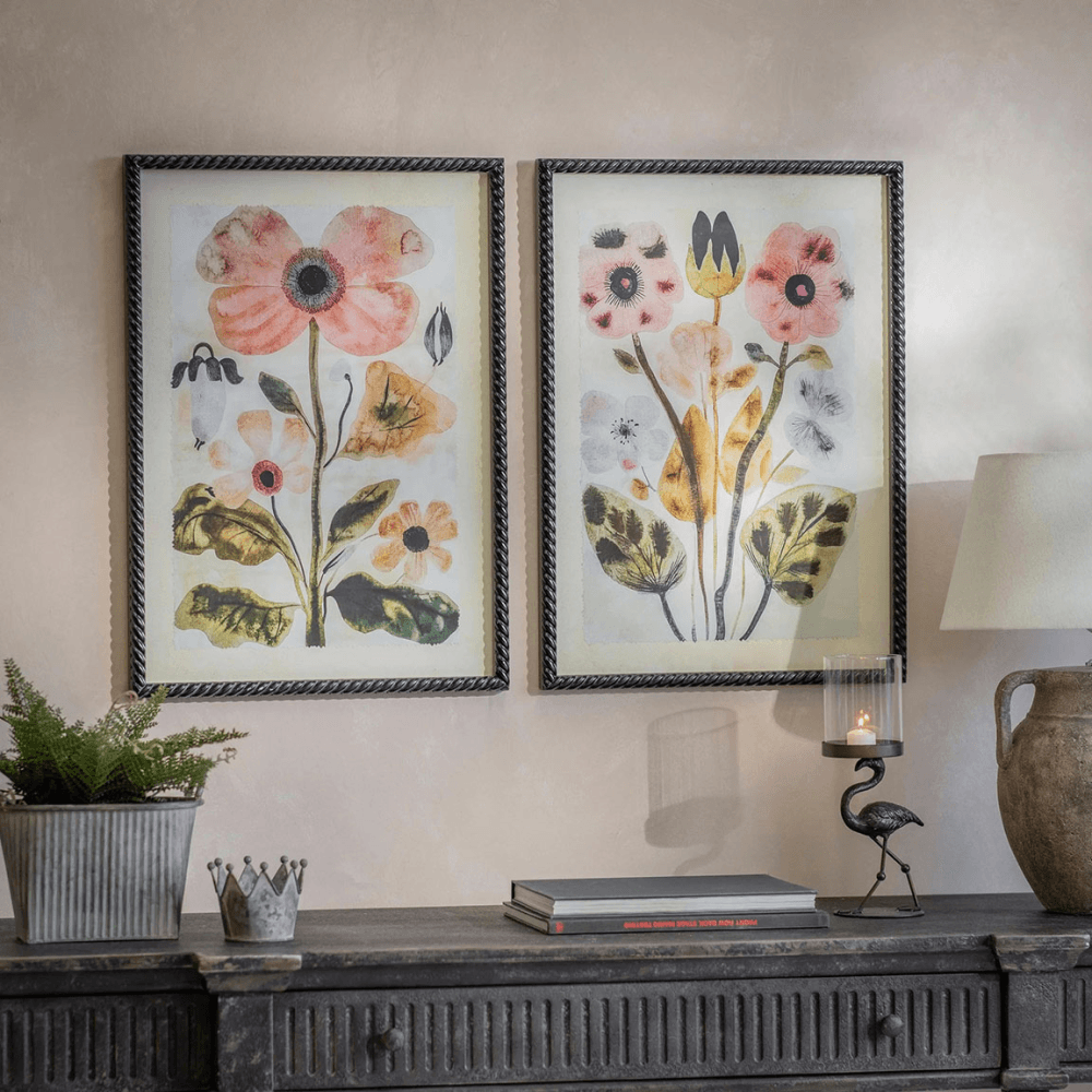 Fairleigh Set of 2 Flower Framed Prints, Multi