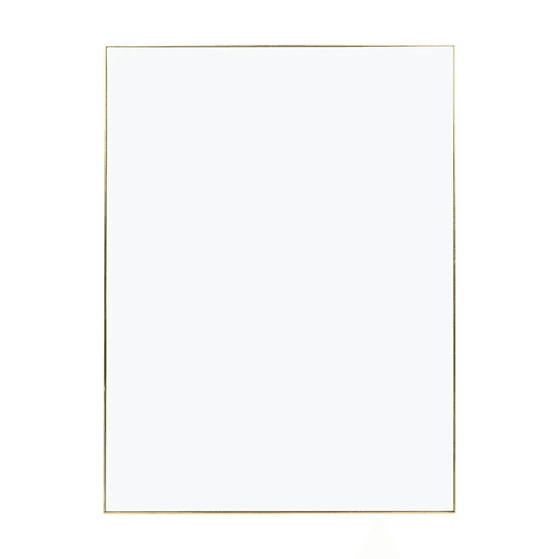 Fine Edge Rectangular Mirror, Gold