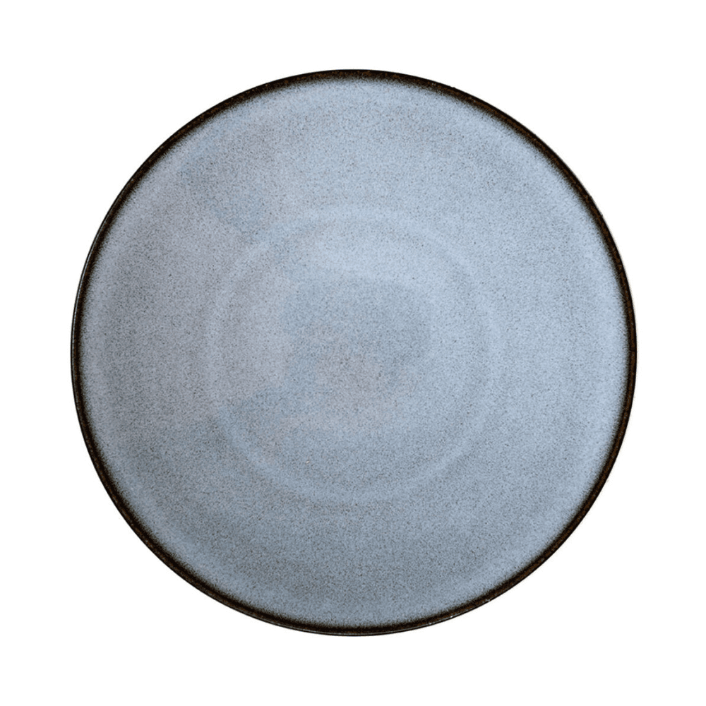 Tourron Pair of dinner plates, Gris Ecorce