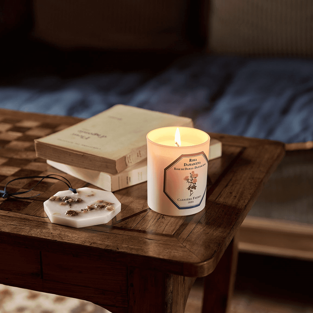 Damask Rose Scented Candle