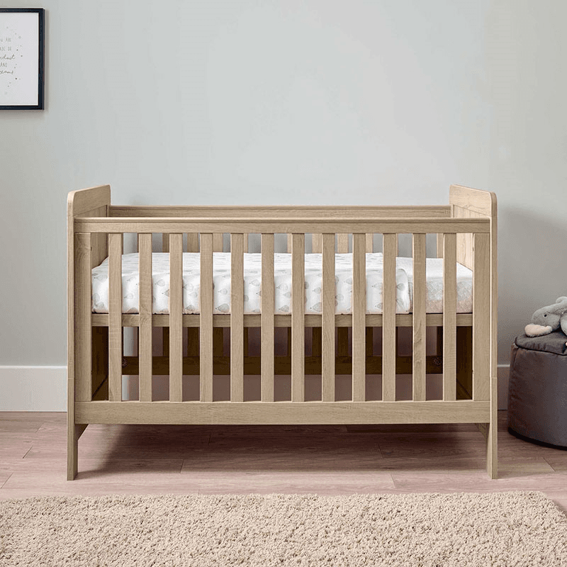 Atlas 3 Piece Nursery Furniture Set (excl. Mattress), Light Oak
