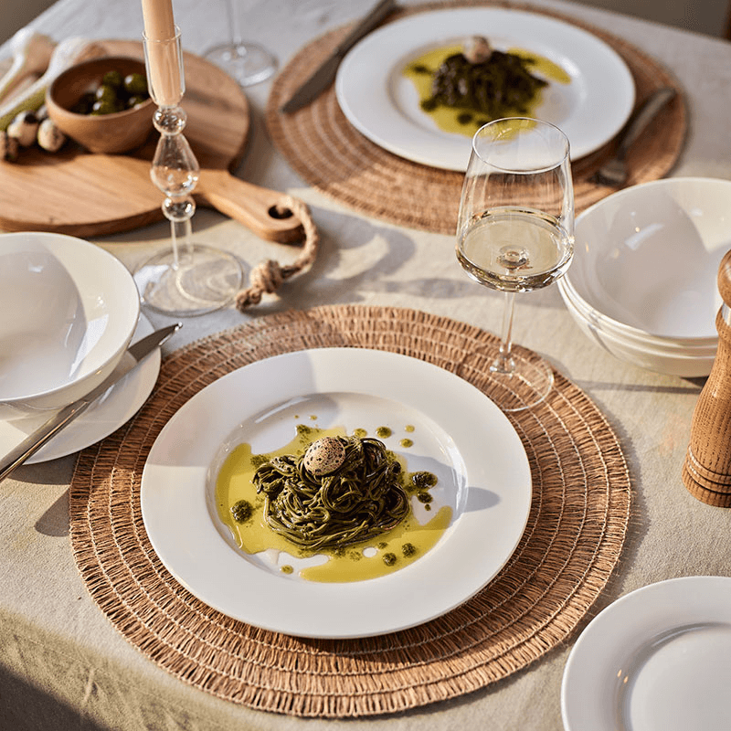 Cashmere 12 Piece Dinnerware Set, White