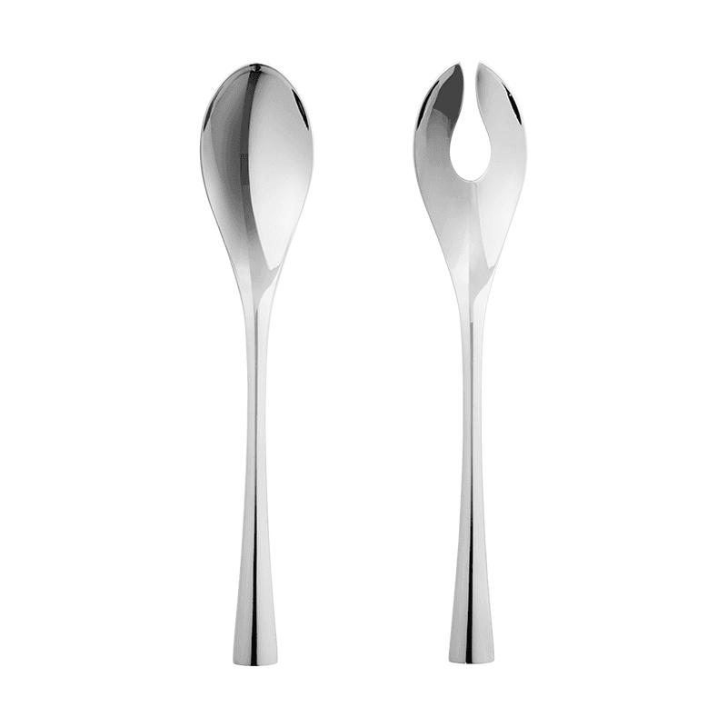 Cobra Salad Serving Set, Silver