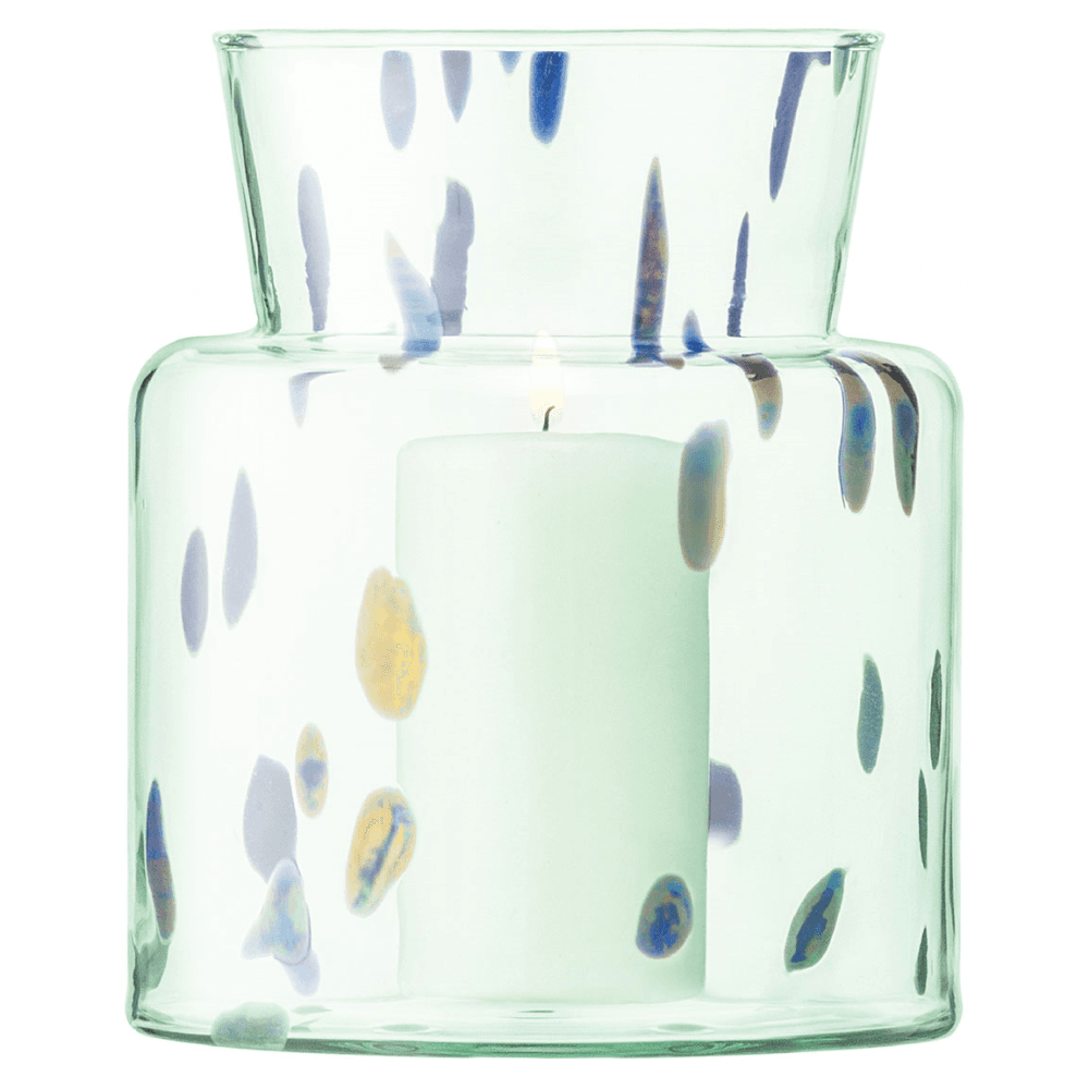 Sea Glass Vase, Ocean Blue