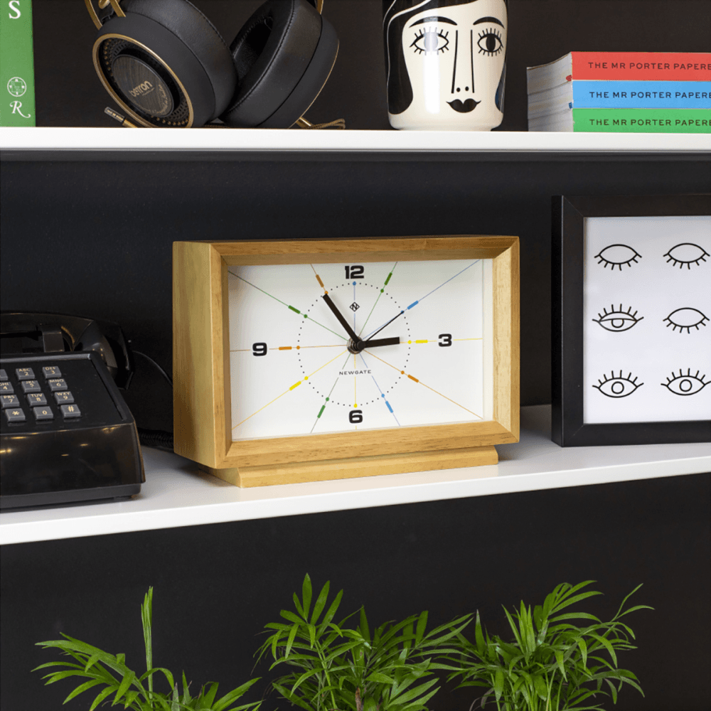 Hollywood Hills Mantel Clock, Oak