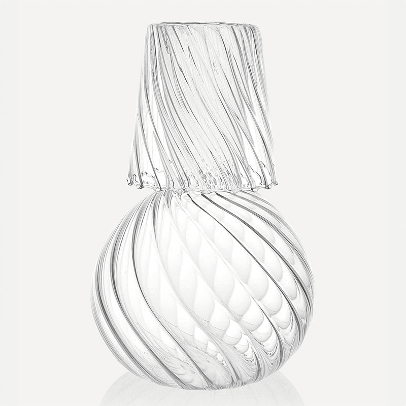 Rippled Carafe, Clear