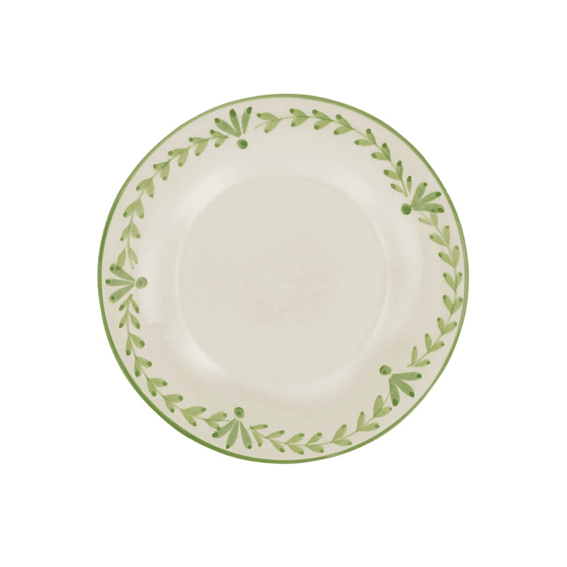 Elouise Set of 6 Dessert Plates, Green