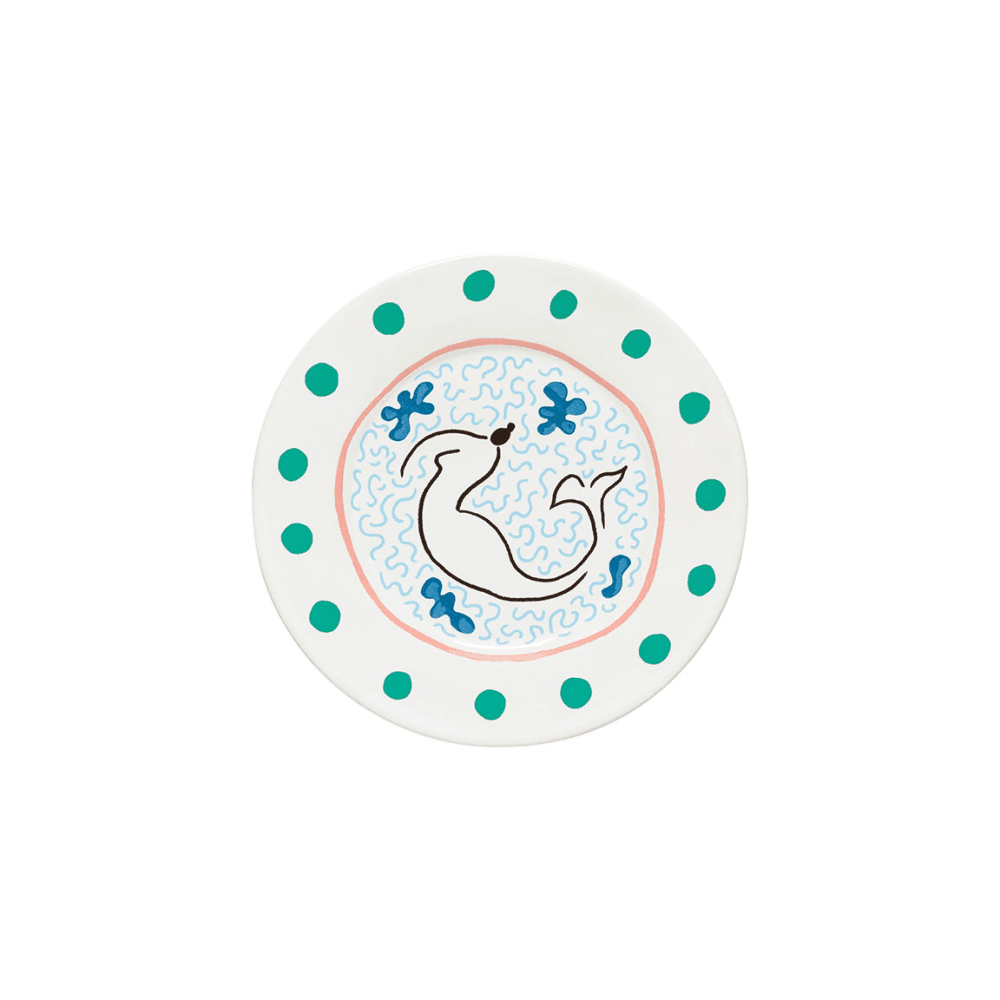 Summer Bliss Mermaid Salad/Dessert Plate, Multi