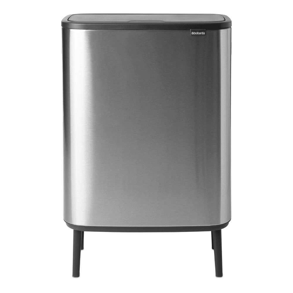 Bo Hi Touch Bin, Matt Steel Fingerprint Proof