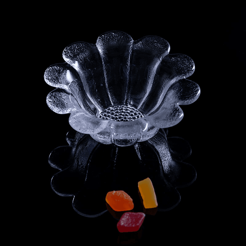 Daisy Set of 2 Dishes, Clear