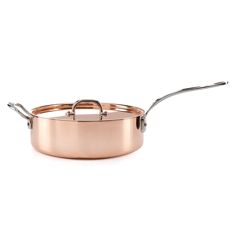Induction Sautepan with Lid, Copper