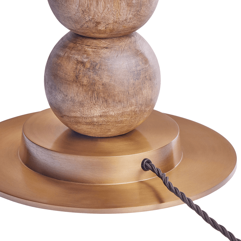 Rahul Standing Lamp, Warm Wood