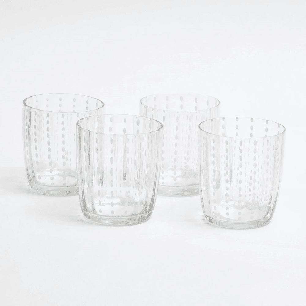 Speckled Set of 6 Glasses