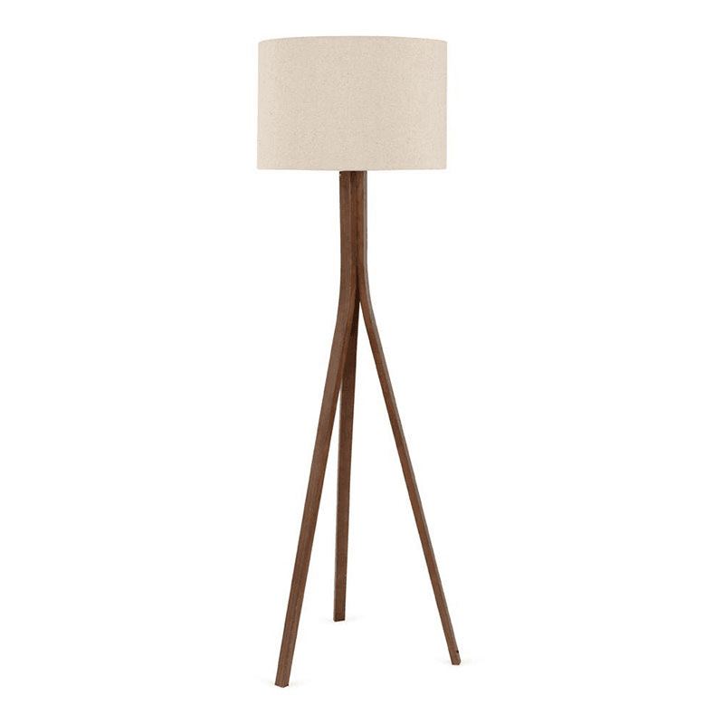 Baxter Wooden Floor Lamp with Shade