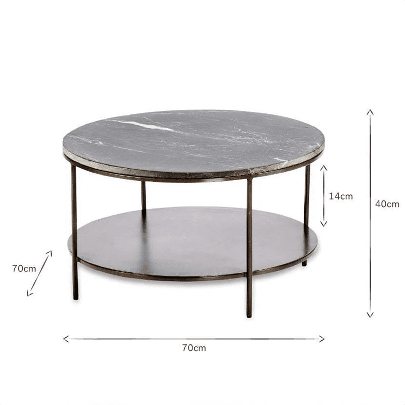 Karoko Marble Coffee Table, Black