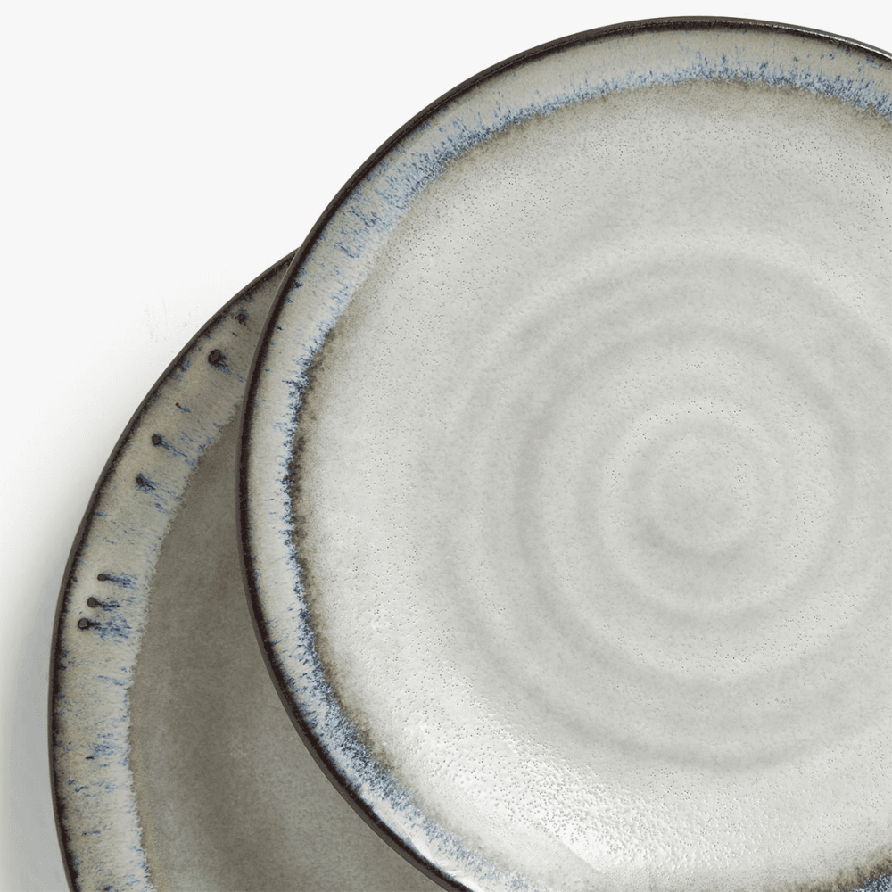 Swirl 12 Piece Dinner Set, Off White