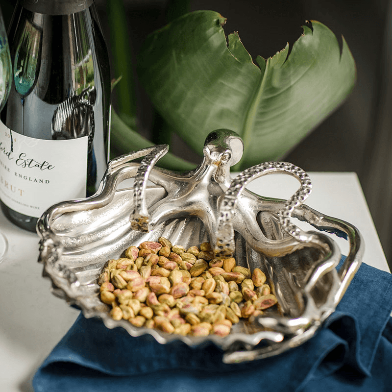 Octopus Shell Dish, Silver