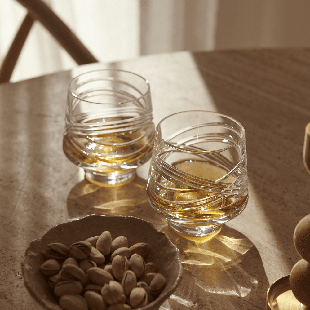 Aran Set of 2 Tumblers, Clear