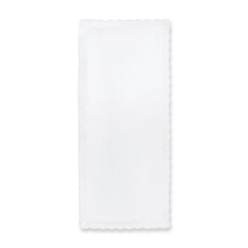 Broderie Anglaise Linen Tablecloth, White