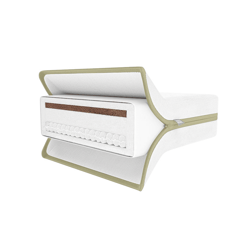 Premium Dual Core+ Cotbed Mattress, White
