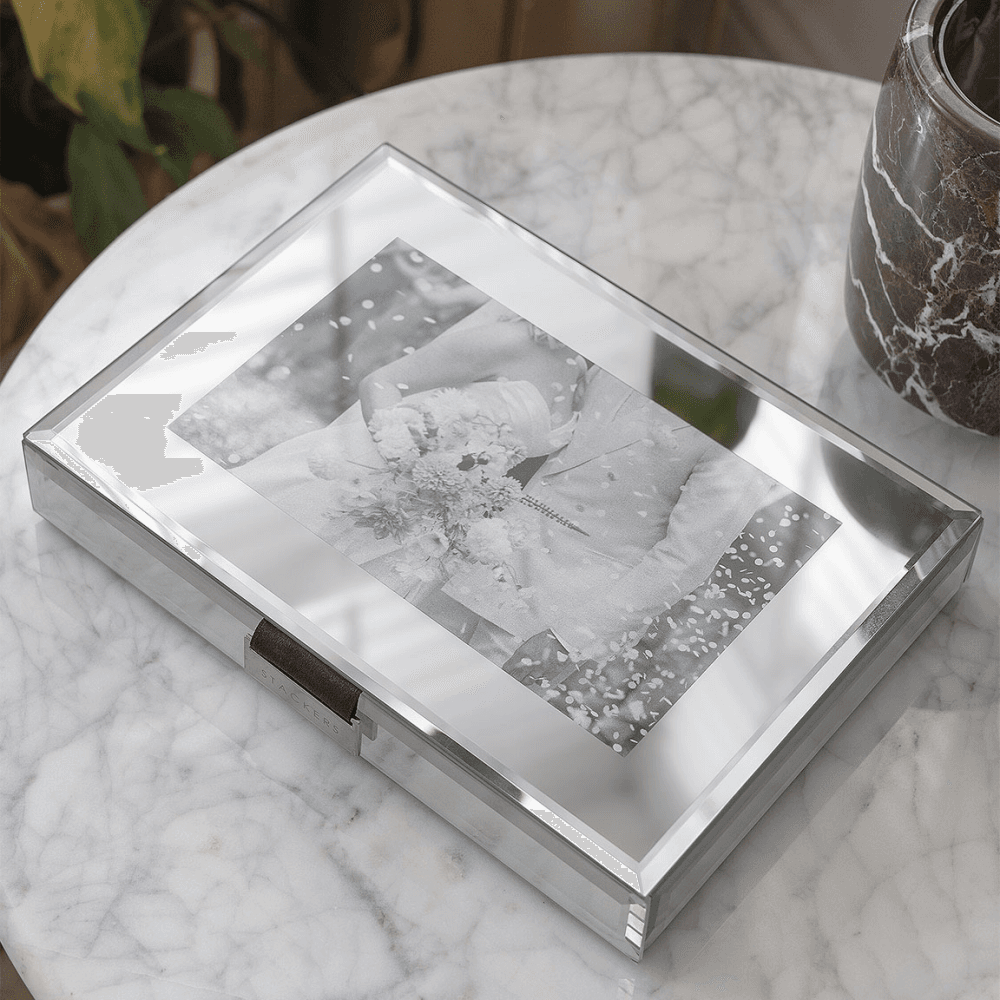 Mirror Photo Jewellery Box, Glass