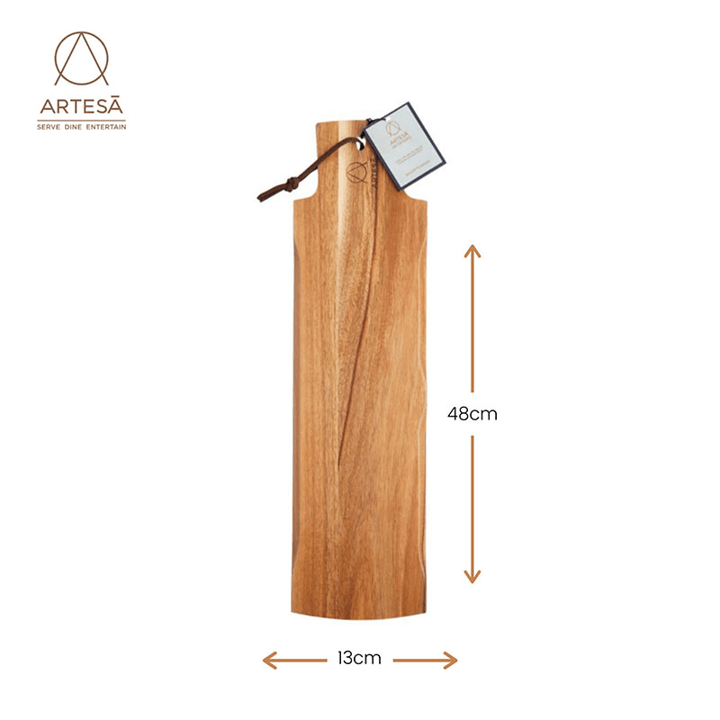 Serving plank/baguette board, acacia wood