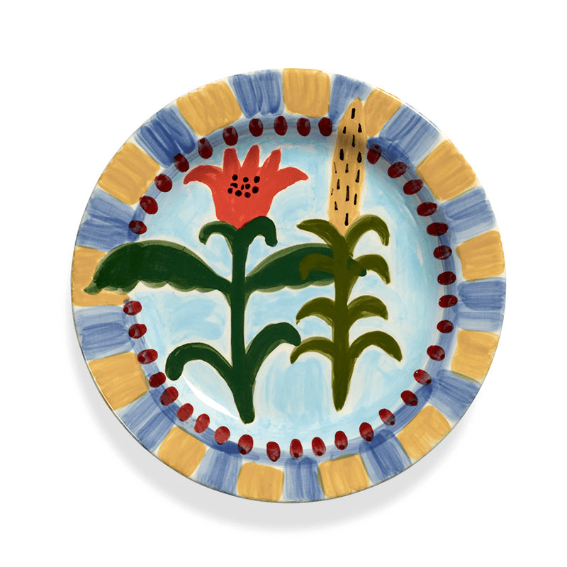 Santiago de Borja by Shurleey Set of 2 Dinner Plates, 01 Jane January